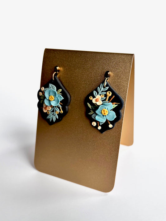 Floral "Hazel" Dangle Earrings